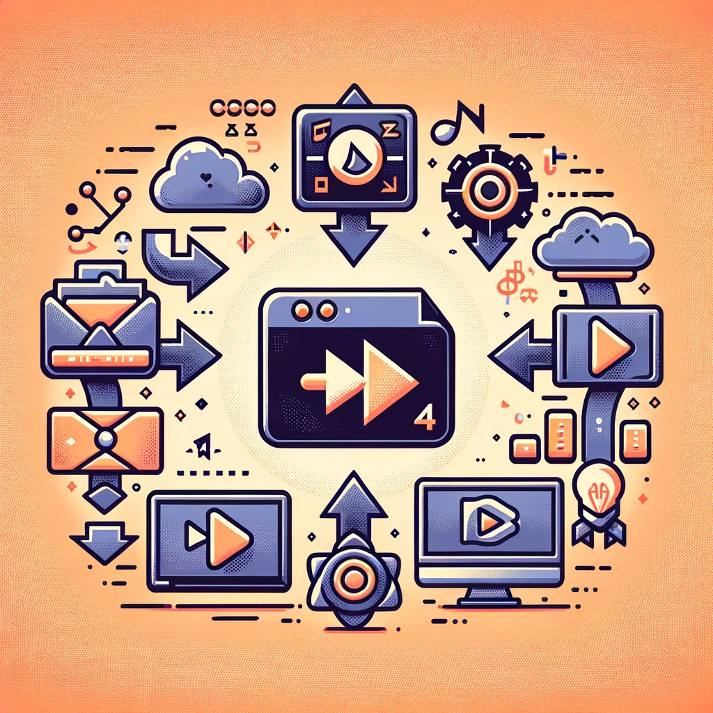 MP4 파일 변환 과정을 시각화한 이미지